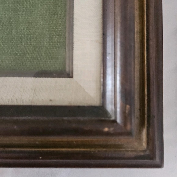 Vintage Picnic Floral Fruit Daisy Needlepoint Crewel MCM Completed Wall Unframed - Picture 5 of 10